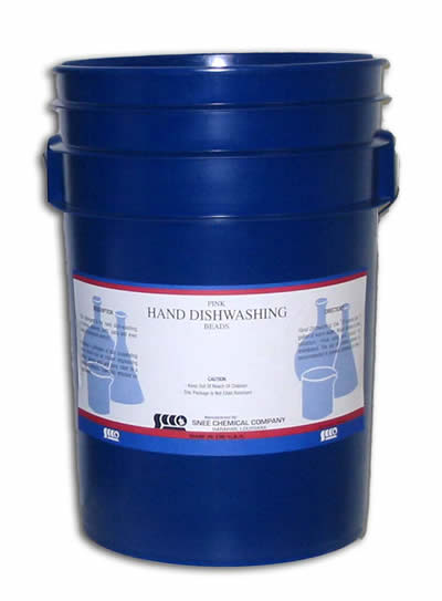 (image for) Pink Hand Dishwash Beads, 50 lbs pail